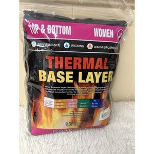 NIP‎ Polar Extreme Thermal Top & Pants Black Base Layer Womens 2XL Winter